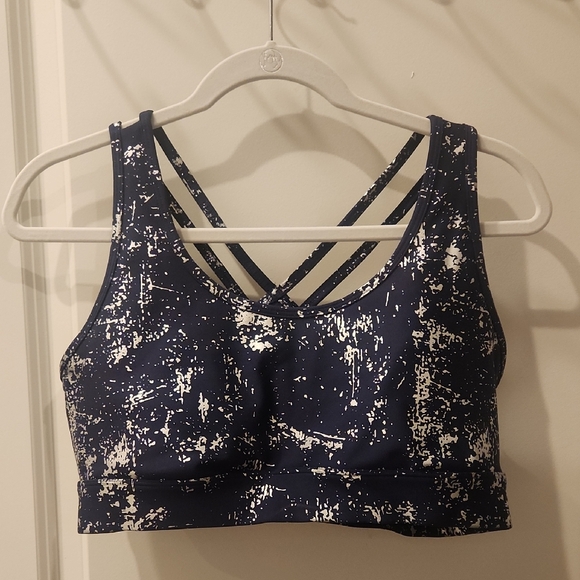 Puma Other - Womens Puma Blue and Silver Padded Sports Bra Size XL